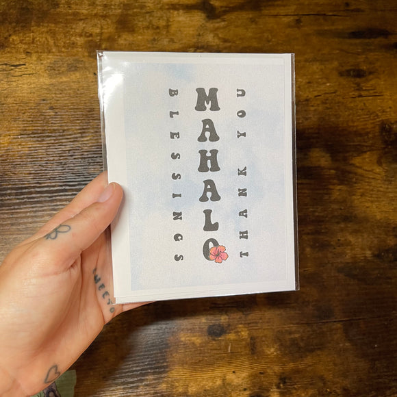 Mahalo Card - Thank You Card, Hawaii Artwork