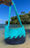 Wavy Shoulder Bag Crochet Pattern - Ocean, Tapestry Crochet, Original Design