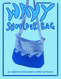 Wavy Shoulder Bag Crochet Pattern - Ocean, Tapestry Crochet, Original Design
