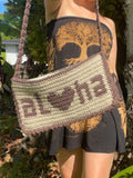 Aloha Tapestry Crochet Pattern - Love Hawaii, Heart, Cute Lettering, Wall Hanging