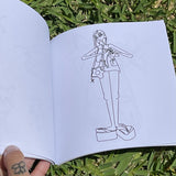 Peachy Kaua’i - Coloring Book, Hawaii Girl Art, Fashionista, Original Character