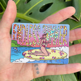 Endless Summer Small - Sticker, Surfer Girl, Hawaii Life, Glitter
