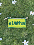 Aloha Tapestry Crochet Pattern - Love Hawaii, Heart, Cute Lettering, Wall Hanging