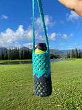 Wavy Water Bottle Bag - Crochet Pattern, Tapestry Crochet, Beginner/Intermediate, Ocean