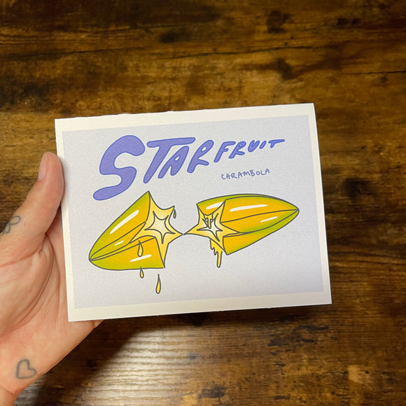 Starfruit Card - Hawaii Fruit, Recycled Paper