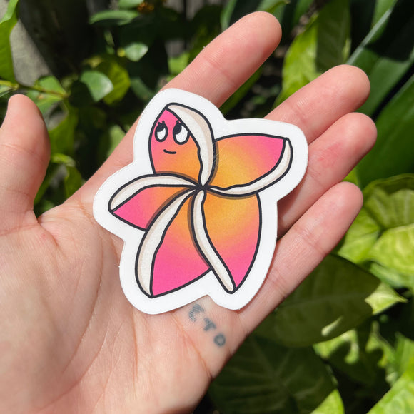 Plumeria - Hawaii Flower, Sticker
