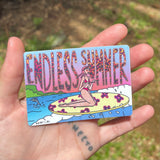 Endless Summer Small - Sticker, Surfer Girl, Hawaii Life, Glitter