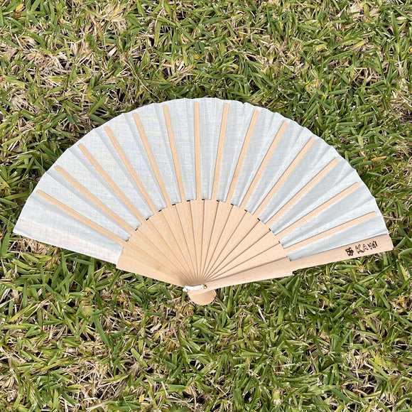 Linen Hand Fan - Kauai, Air Flow, Neutral Color