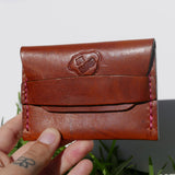 Peachy Surfer Pouch - Leather, Handmade