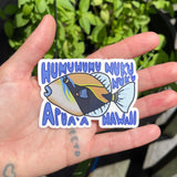 Humuhumunukunukuapua’a Transparent - Sticker, Hawaii State Fish