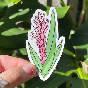 Ginger Flower - Hawaii Flora, Sticker