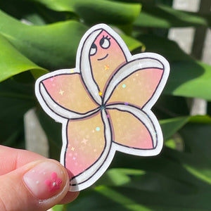 Plumeria - Hawaii Flower, Sticker