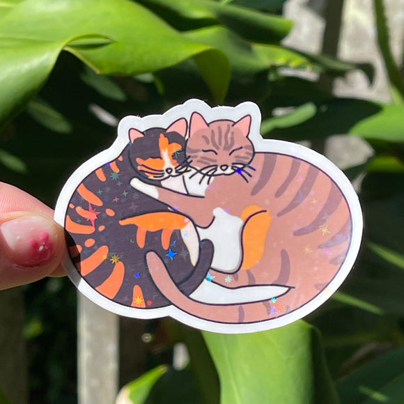 Aloha Kitties - Cats, Snuggles, Cute, Sticker