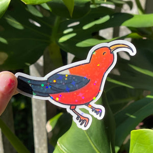 ’I’iwi Bird - Hawaii Bird, Sticker