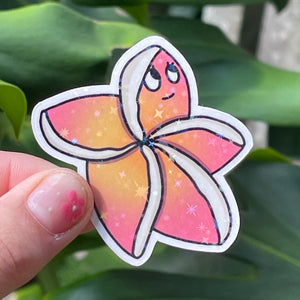 Plumeria Too - Hawaii Flower, Sticker