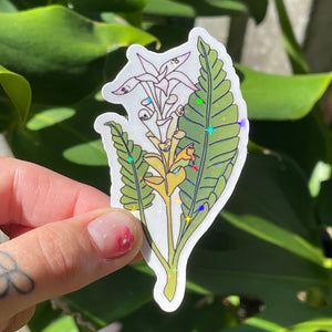 Turmeric Flower - Hawaii Flora, Sticker