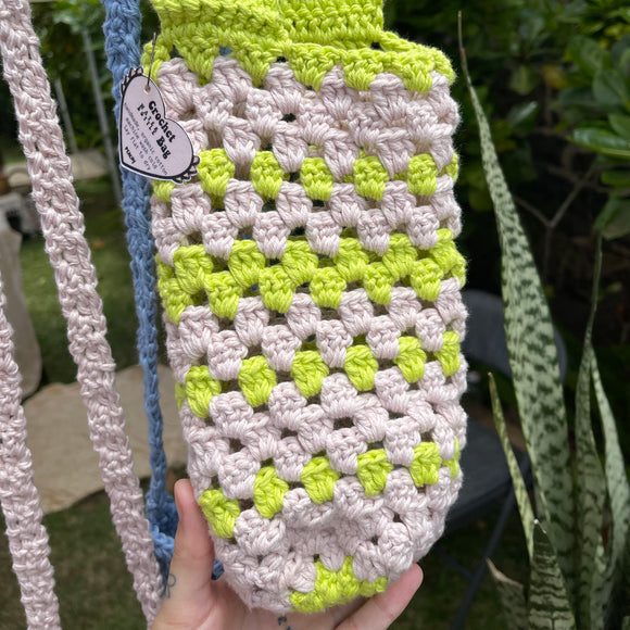 Water Bottle Bag - Crochet Pattern, Granny Stitch, Easy Beginner, Digital Download