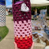 Water Bottle Bag - Crochet Pattern, Granny Stitch, Easy Beginner, Digital Download