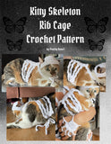 Kitty Skeleton Rib Cage - Crochet Pattern, Cat Costume, Digital Download