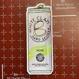 White Clam - Sticker, White Claw, Punny, Hard Seltzer