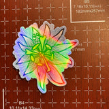 Lilikoi Flower - Sticker, Rainbow, Passion Fruit, Groovy Baby