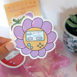 Growing Handheld Game Consoles - 2 Glossy Vinyl Stickers, Neopets Inspired, 90s Kid, Nature Dork