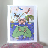 Tennessee Days & Nights - Card, Illustration, Nature Lover, Dreamy Aesthetic, Blessings, Recycled Paper