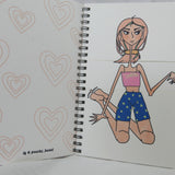 Peachy’s Outfits - Flip Book, Handmade, Recycled Paper, Fashionista, Y2K Style