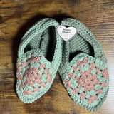 Granny Slippers - Organic Cotton, Handmade, Cozy