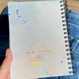 Rainbow Notebook - Mini, Holographic, Recycled Paper, Handmade, Colorful