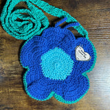 Crochet Flower Bag - Organic Cotton, Y2K, Fairy, Unique, Handmade