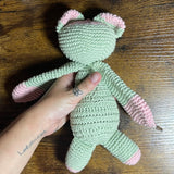 Little Crochet Buddy Bear- Organic Cotton, Handmade, Unique