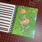 Kiss My (gr)Ass - Notebook/Sketchbook, Handmade, Holographic, Cutout