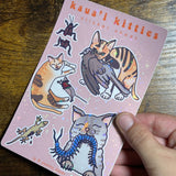 Kaua’i Kitties - Sticker Sheet, Holographic, Cute Creepy Cats