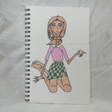 Peachy’s Outfits - Flip Book, Handmade, Recycled Paper, Fashionista, Y2K Style