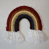 Velveteen Rainbow Dreams - Handmade Rainbow, Wall Hanging, Fiber Art