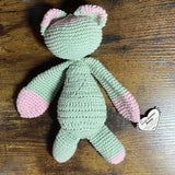 Little Crochet Buddy Bear- Organic Cotton, Handmade, Unique