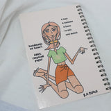 Peachy’s Outfits - Flip Book, Handmade, Recycled Paper, Fashionista, Y2K Style